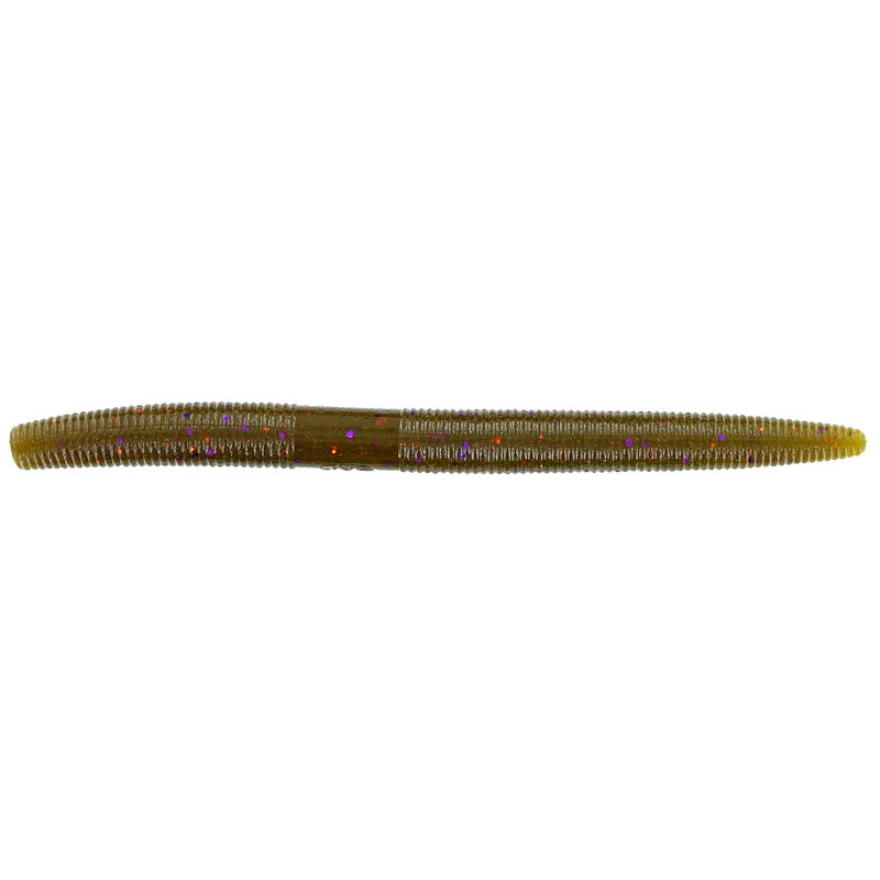 Yamamoto 5" SENKO GREEN PUMPKIN W/ PURPLE & COPPER FLAKE (10 PACK)